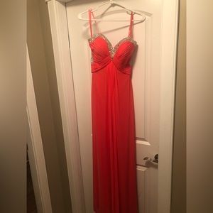 strapless prom dress